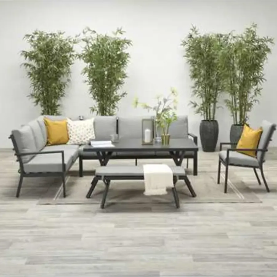 Garden Impressions Senja lounge dining tuinstoel - donker grijs