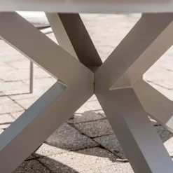 Garden Impressions Tarera tuinset 6-delig sand - tuintafel Ø148x75 cm