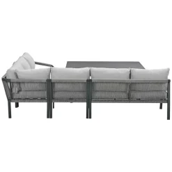 Garden Impressions Tarera lounge dining set 5-delig - donker grijs