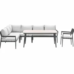 Loungesets-Garden Impressions Tineo lounge dining set 6-delig incl stoel