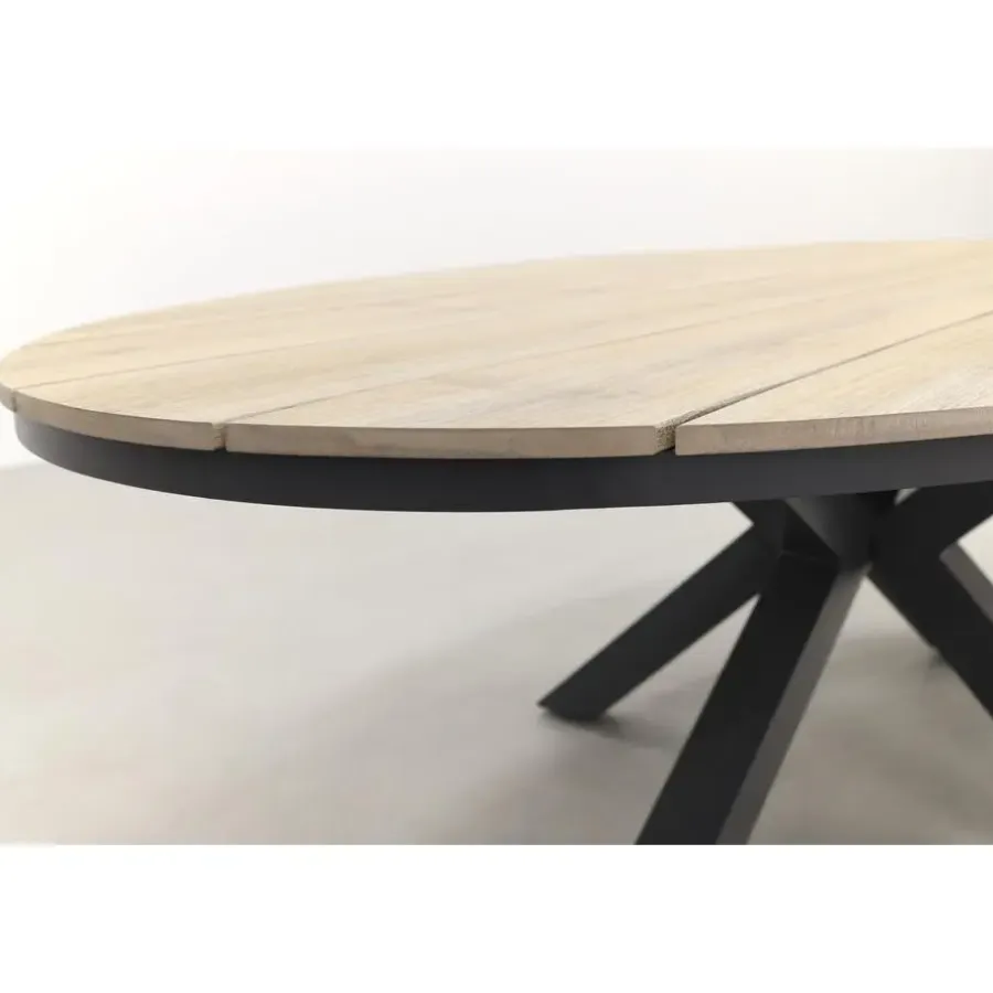 Garden Impressions Tulli tuintafel 220x115 cm - licht bruin