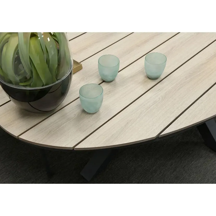 Garden Impressions Tulli tuintafel 220x115 cm - licht bruin