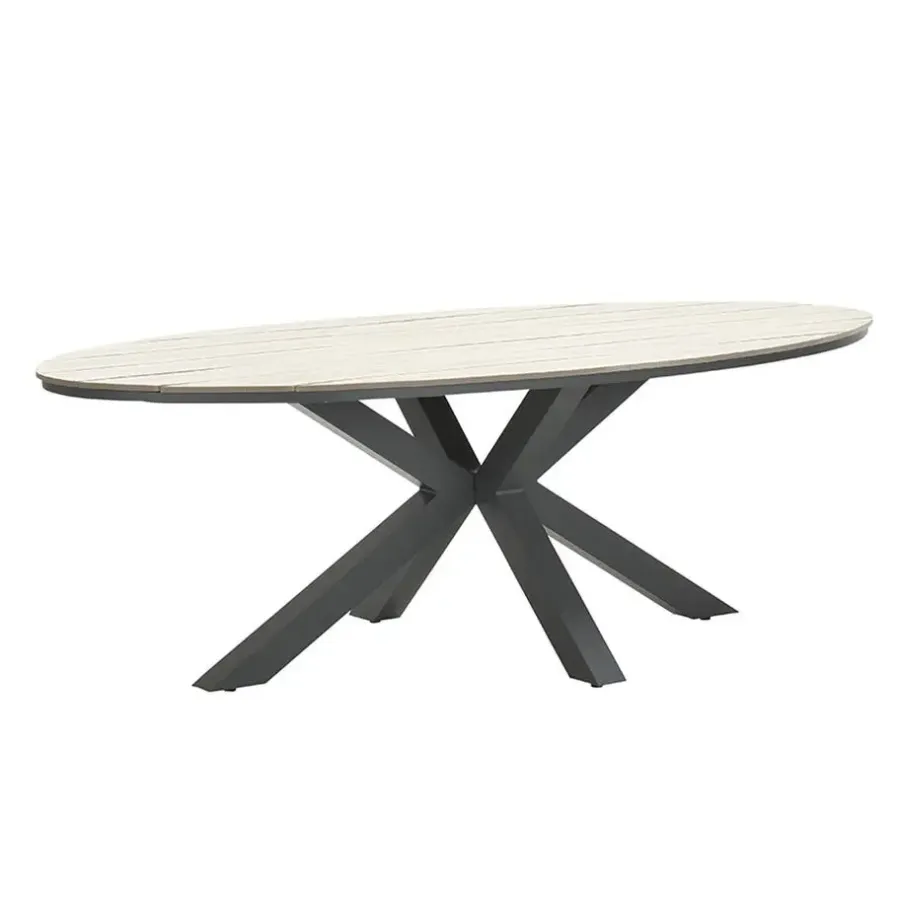 Garden Impressions Tulli tuintafel 220x115 cm - licht bruin