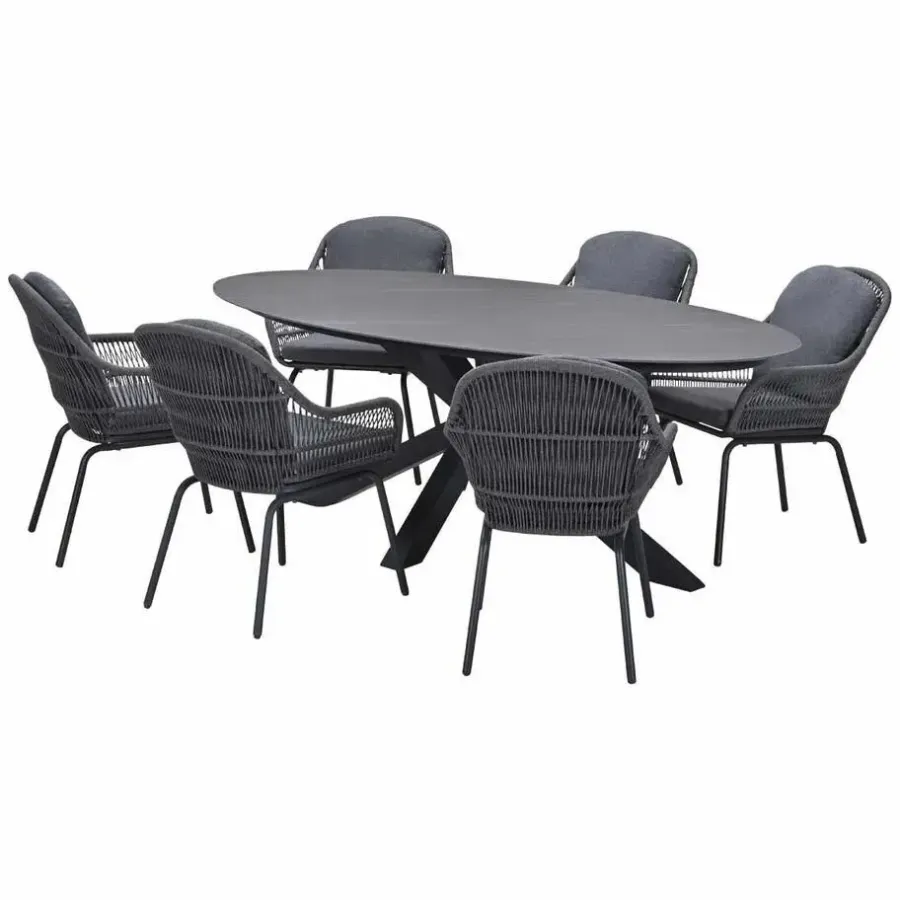 Garden Impressions Yima - Scot tuinset 7-delig Napoli grey