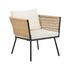 Beliani GARGANO - Tuinset - Beige - PE rotan