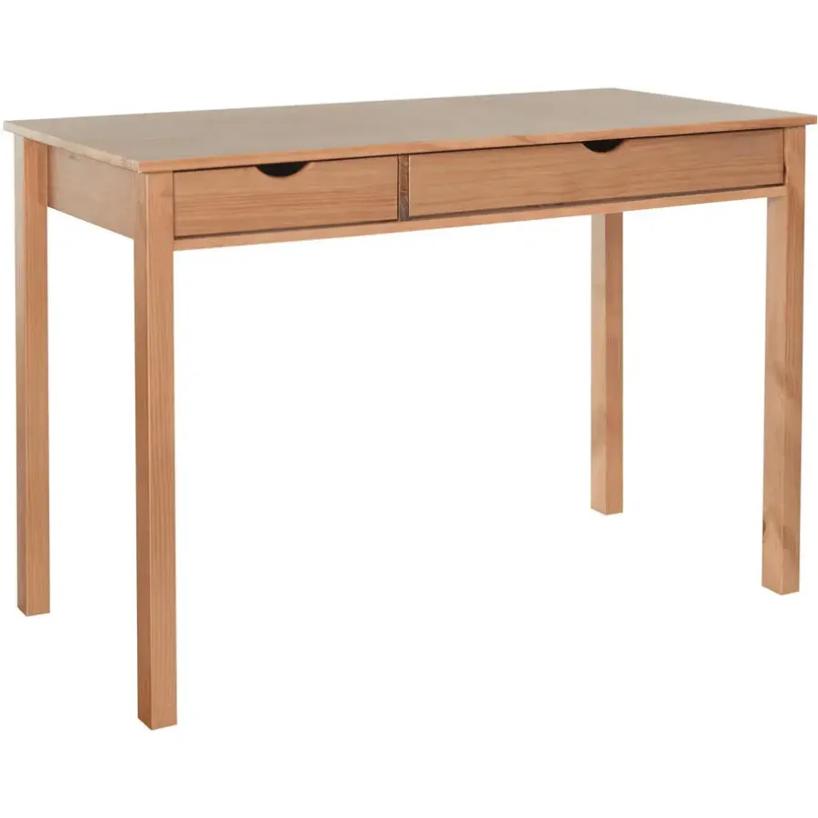 Loft24 Gava - Bureau met 2 laden in grenen natuur