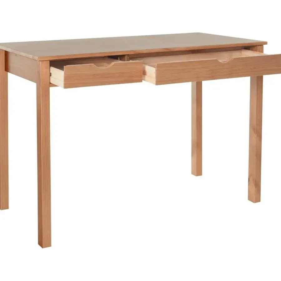 Loft24 Gava - Bureau met 2 laden in grenen natuur