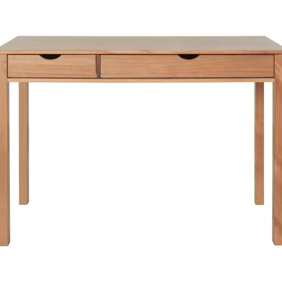 Loft24 Gava - Bureau met 2 laden in grenen natuur