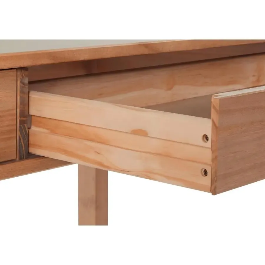 Loft24 Gava - Bureau met 2 laden in grenen natuur