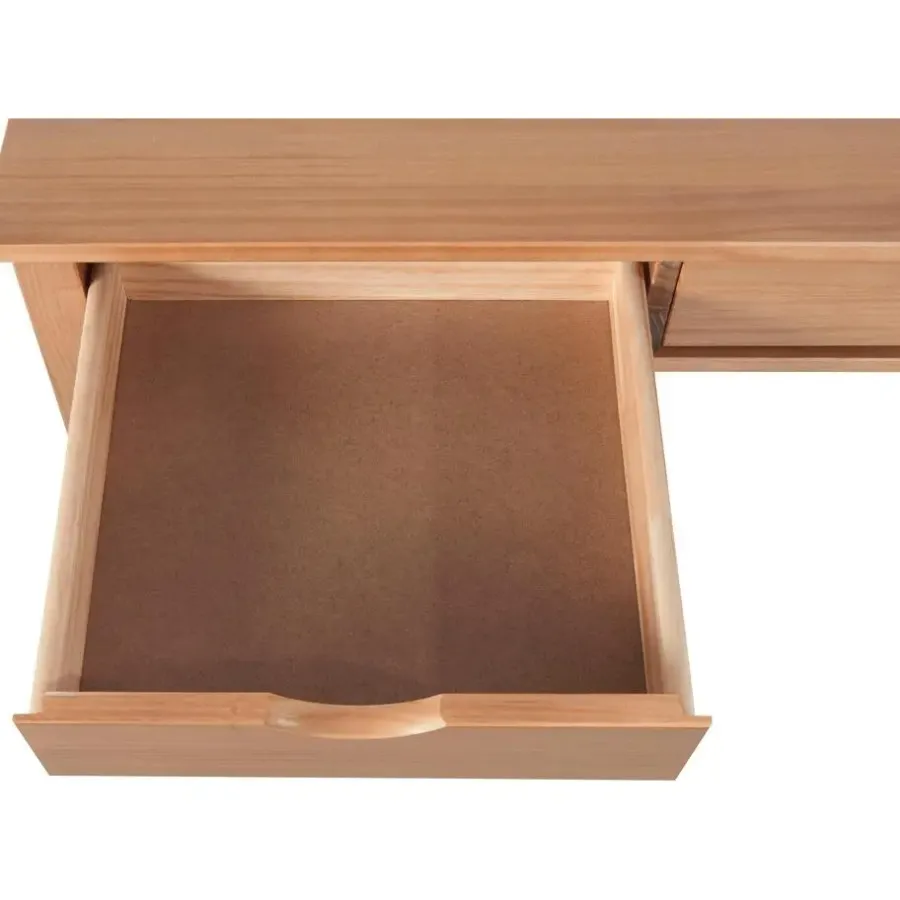 Loft24 Gava - Bureau met 2 laden in grenen natuur