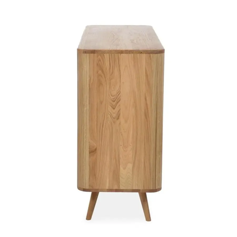 Leen Bakker Gazzda Ena Drawer Eikenhouten Ladekast - Naturel / Wit