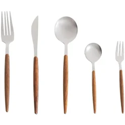 Besteksets-Leen Bakker GEMELLI - Bestekset 30-delig - Zilver - RVS