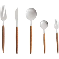 Besteksets-Leen Bakker GEMELLI - Bestekset 30-delig - Zilver - RVS