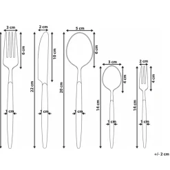 Besteksets-Leen Bakker GEMELLI - Bestekset 30-delig - Zilver - RVS