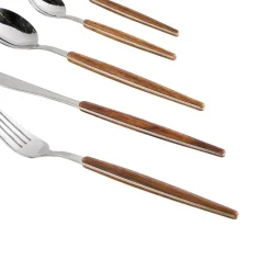 Besteksets-Leen Bakker GEMELLI - Bestekset 30-delig - Zilver - RVS