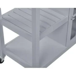 Beliani GENOA - Keukentrolley - Grijs - MDF