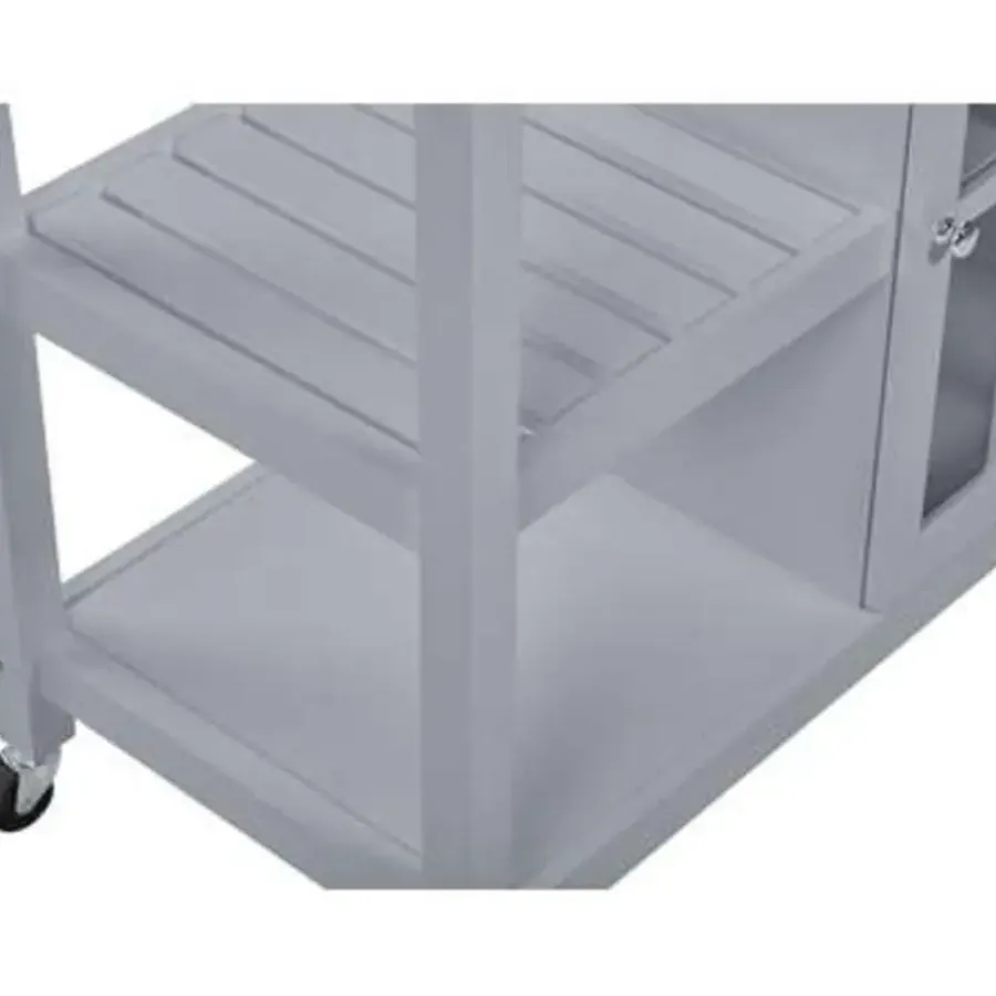 Beliani GENOA - Keukentrolley - Grijs - MDF