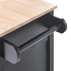 Leen Bakker GENOA - Keukentrolley - Zwart - MDF