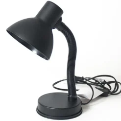 Gerimport Bureaulamp - zwart - buigbaar - leeslamp - 16 x 30 cm