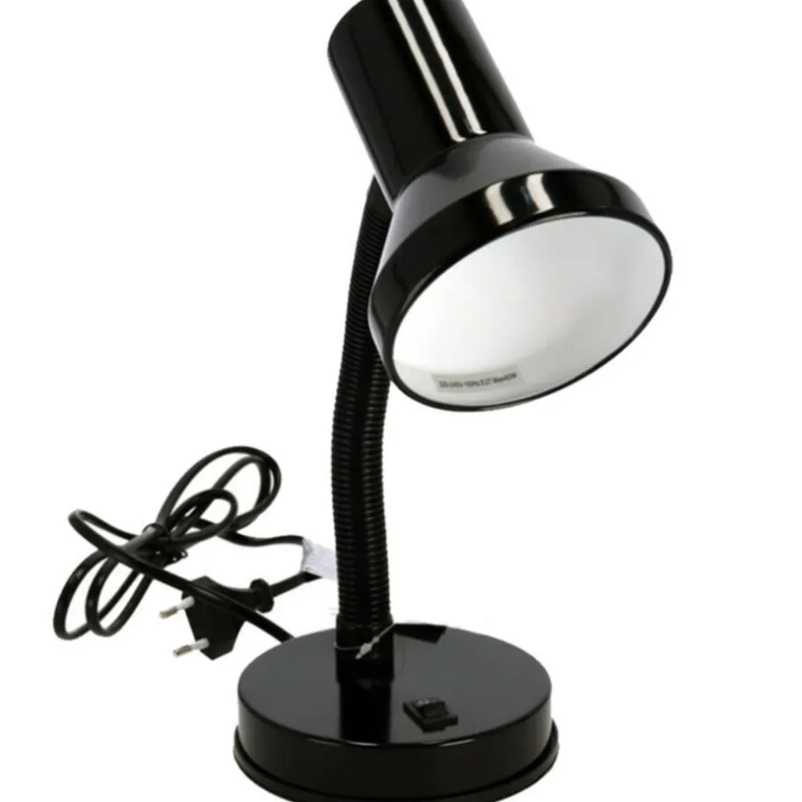 Bureaulampen|Bureaulampen-Gerimport Bureaulamp - zwart - 13 x 30 cm - buigbaar