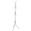 Kapstokken-Gerimport Kapstok - wit - metaal - staand - 12 haken - 170 cm