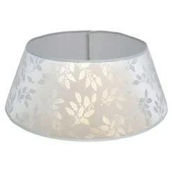Kerstdecoratie-Gerimport Kerstboomrok - zilver - D36 - voor kerstboom 120-150 cm