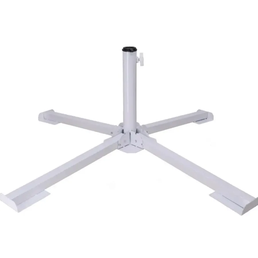 Parasolvoeten-Gerimport parasolvoet/kruisvoet - inklapbaar - voor 40 cm stenen
