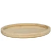 Gerimport Serveer plateau - rond - dienblad - hout - D23 cm
