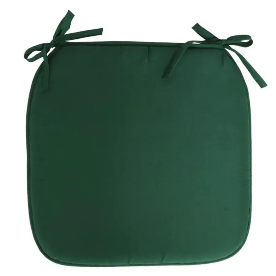 Gerimport Stoelkussen Anna - buiten - donkergroen - 39x3cm