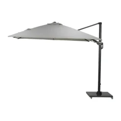Garden Impressions GI Hawaii zweefparasol Deluxe 300 x 300 cm. - Zand - met voet en hoes