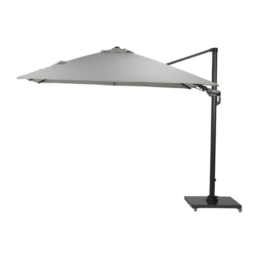 Garden Impressions GI Hawaii zweefparasol Deluxe 300 x 300 cm. - Zand - met voet en hoes