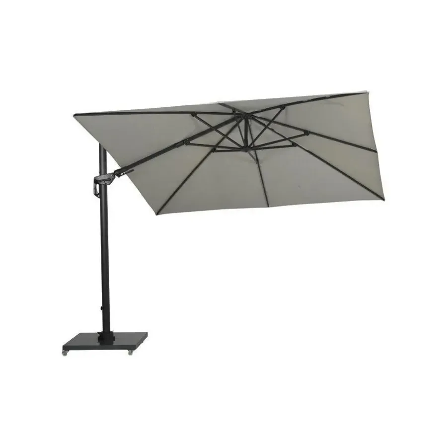 Garden Impressions GI Hawaii zweefparasol Deluxe 300 x 300 cm. - Zand - met voet en hoes