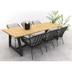 Tuinsets-Garden Impressions GI Margriet black /Noah tuinset -7-delig