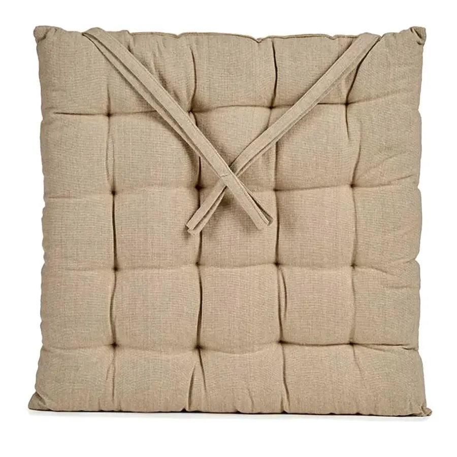 Tuinstoelkussens-Giftdecor Stoelkussen - binnen/buiten - creme wit - 40 x 5cm