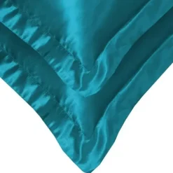 Zavelo Glanzend Satijnen Dekbedovertrek Beauty Silk Aqua-1-persoons (140 x...