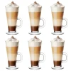 Koffieglazen-Glasmark Caffe Latte macchiato glazen Paris - glas - 6x - 250 ml