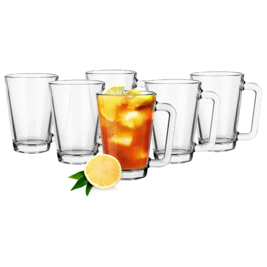 Glasmark Theeglazen/koffie glazen Toscane - glas - 6x stuks - 250 ml