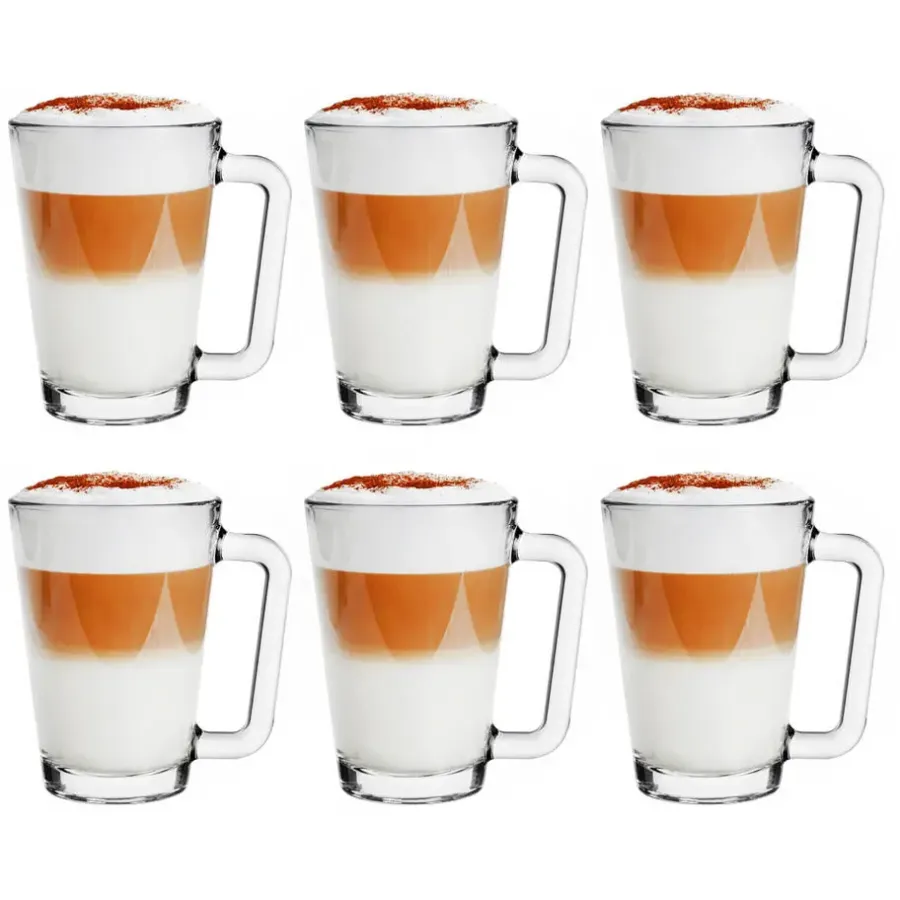 Glasmark Theeglazen/koffie glazen Toscane - glas - 6x stuks - 250 ml