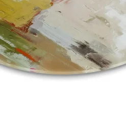 Schilderijen-Reinders Glasschilderij Abstracte harmonie - Ø 70cm - Bont