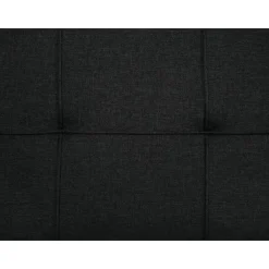 Beliani GLOMMA - Slaapbank 3-zits - Zwart - Polyester