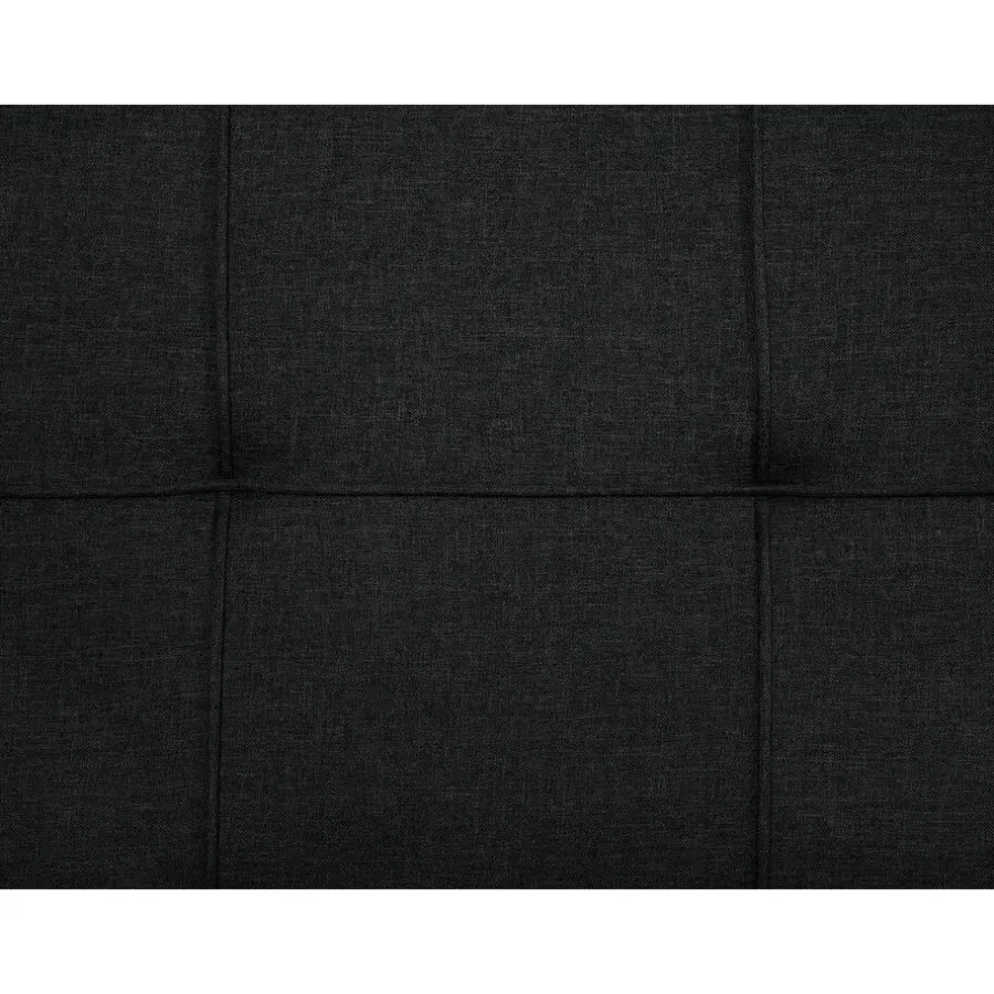 Beliani GLOMMA - Slaapbank 3-zits - Zwart - Polyester