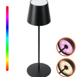 Goliving Chroma Tafellamp Oplaadbaar – Draadloos en Dimbaar – Touch – Nachtlamp