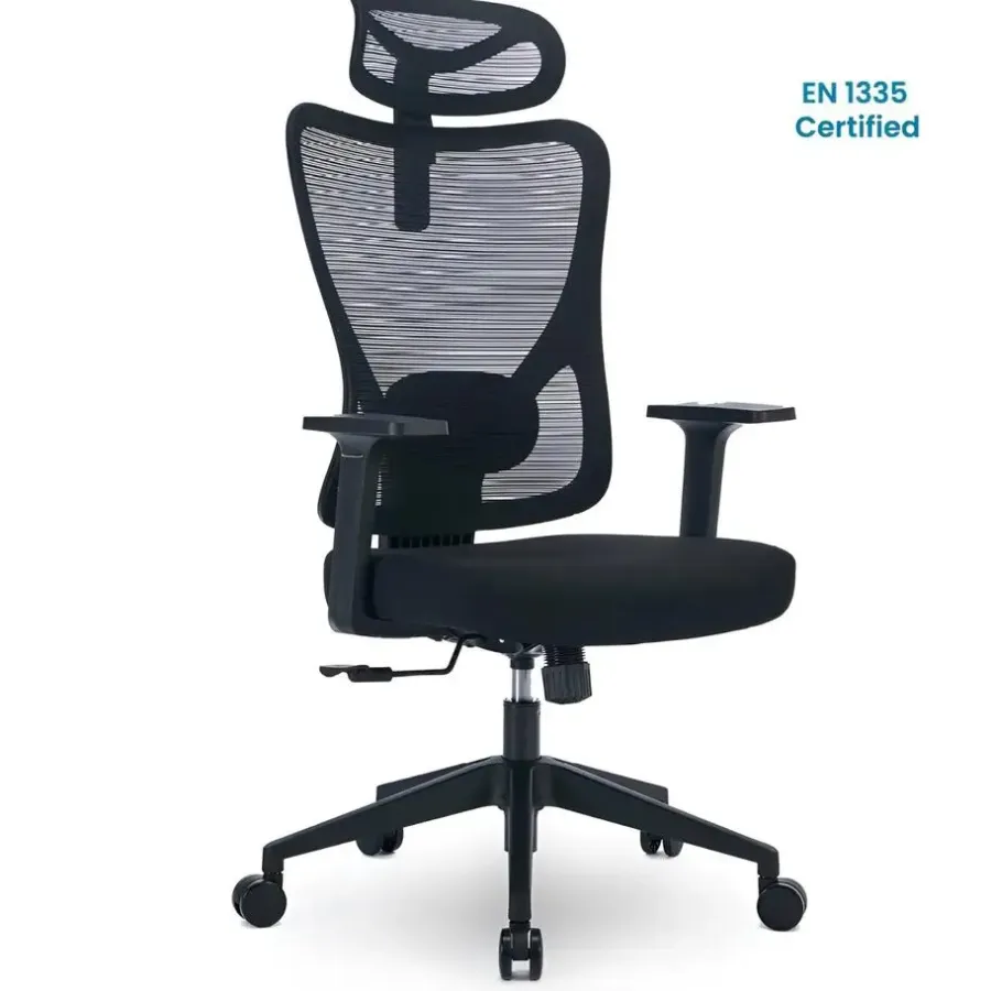 Bureaustoelen|Bureaustoelen-Goliving Ergonomische Bureaustoel - Kantoorstoel - Volwassenen - Zwart