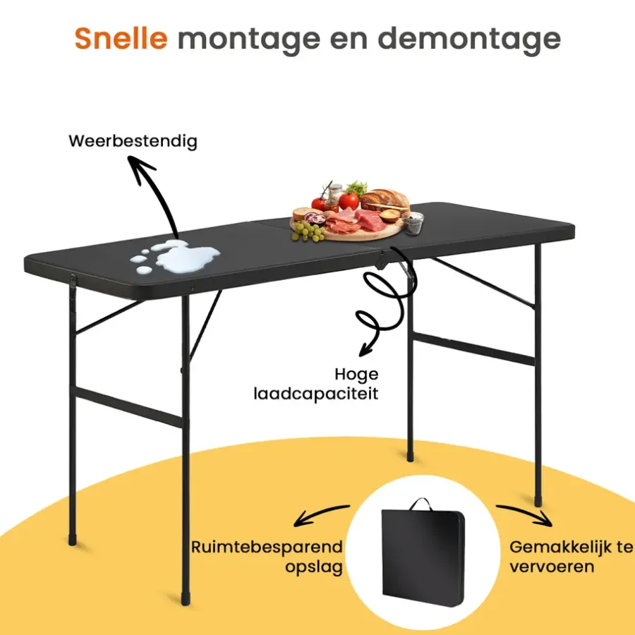 Goliving Inklapbare Tafel – Klaptafel – Campingtafel – Vouwtafel Buiten