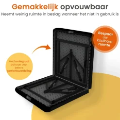 Goliving Inklapbare Tafel – Klaptafel – Campingtafel – Vouwtafel Buiten