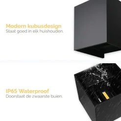 Buitenverlichting|Wandlampen-Goliving lamp – Wandlamp - Buitenlamp - Waterdichte LED-verlichting