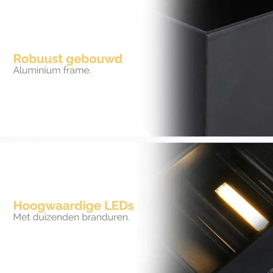 Buitenverlichting|Wandlampen-Goliving lamp – Wandlamp - Buitenlamp - Waterdichte LED-verlichting