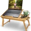 Dienbladen-Goliving Laptoptafel - Uitklapbaar 39 cm - Ergonomisch - Laptopstandaard