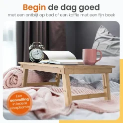 Dienbladen-Goliving Laptoptafel - Uitklapbaar 39 cm - Ergonomisch - Laptopstandaard