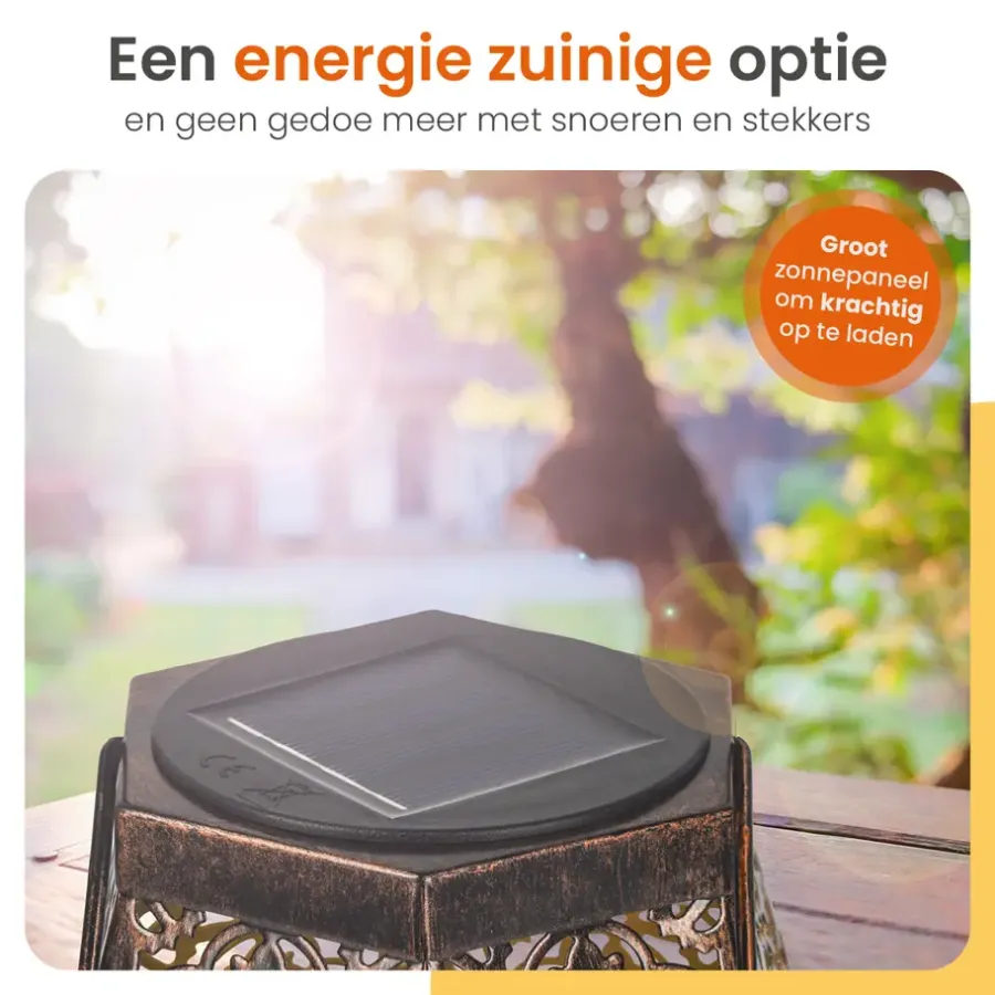 Kandelaars En Windlichten-Goliving Solar Tafellamp Glow – 2 Stuks – LED Buitenverlichting - Zonne-energie